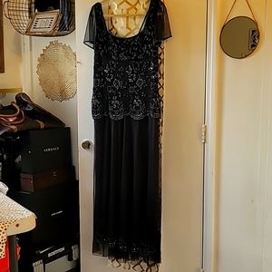 Stunning Stenay Full length Beaded Evening Gown